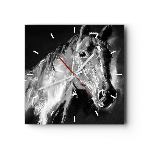 Modern wanduhr 40x40cm quadrat - modern,