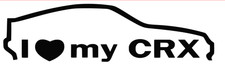 I Love My Honda CRX Aufkleber