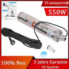 Brunnenpumpe Tiefbrunnenpumpe 4 Zoll Sandverträglich 2400 L/h Pumpe 500W DHL