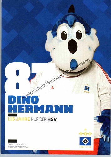 Autogrammkarte dino hermann - autogrammkarte,