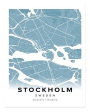 Stilvolle Stockholm Stadtkarte