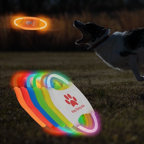 Led hunde frisbee wurfring - led,