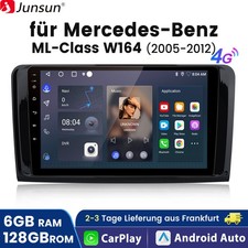 6+128G CarPlay Android 14 Für Mercedes ML/GL Klasse W164 X164 Autoradio GPS Navi