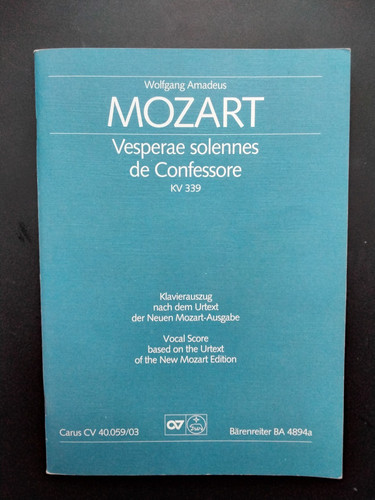 Mozart vesperae solemnes de - solemnes,
