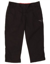 Puma Damen Capri Hose UK 10 Small W27 L20 Schwarz Sport DA08