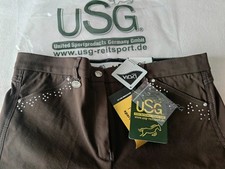 USG Damen Reithose Estelle Gr 44 Braun Vollbesatz NEU