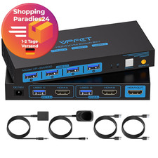 USB 3.0 HDMI KVM Switch 2 PC 1