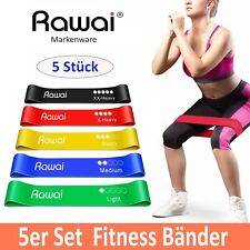 5er Set Fitnessbänder Sport Widerstandsband Gummiband Gymnastikband Figu schlank