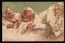 Künstler-AK Killinger Nr. 114: Jungfrau, Mönch und Eiger, Berg mit Gesicht / Be 