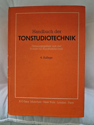 Handbuch der tonstudiotechnik - der,