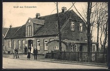 Eckwarden, Gasthaus Butjadinger Hof, Ansichtskarte 