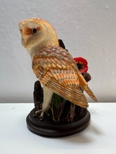 The Country Bird Collection Barn Owl Skulptur von Andy Pearce Handbemalte Figure