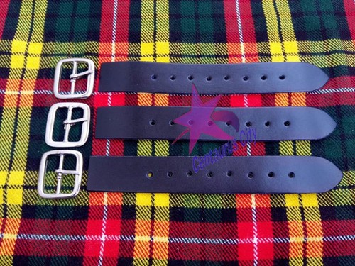 Scottish kilt schwarz - 3x,