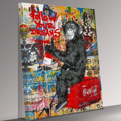 Banksy follow your - follow, dreams