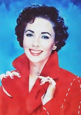 Elizabeth Taylor Aquarell