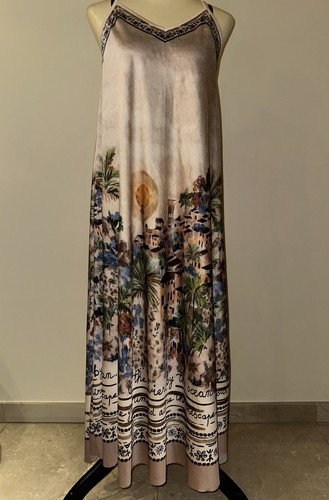 Bedrucktes kleid maxikleid - kleid,