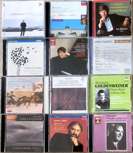 Classical piano music cds - x, 12