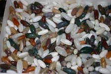 100 gr Achat Jaspis Oliven gebohrt