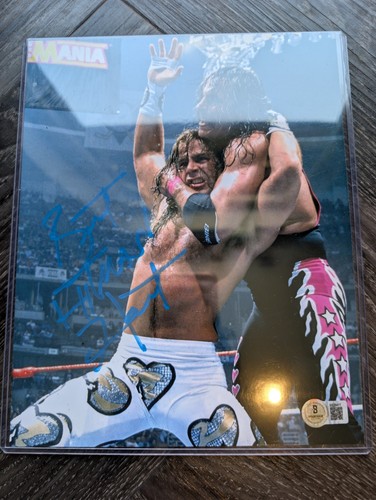 Bret hitman hart - signiert, wwe