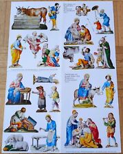 Papierkrippe Weihnachtskrippe Schwaben Waldstetten historisch Krippe Pappkrippe