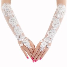 Bridal Lace Gloves for Sun for