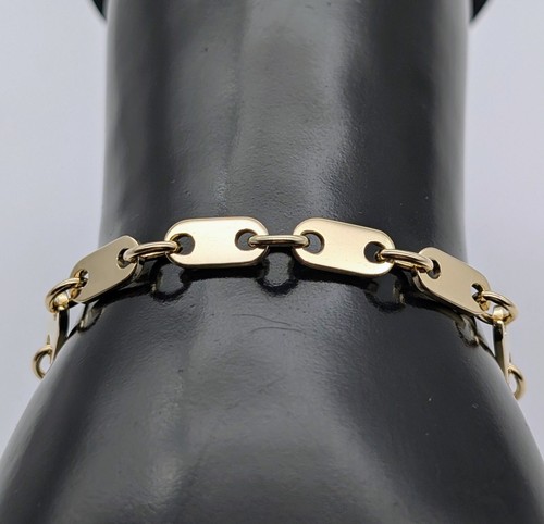 Plattenketten armband 585 14k - plattenketten,