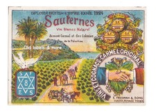 x1664 HAIFA – PETACH TIKWA Friedman & Sons SAUTERNES WeinEtikett label JUDAICA