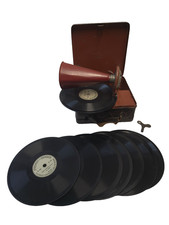 Grammophon Phonograph Koffer