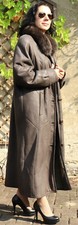 Pelzmantel christ blaufuchs - pelzmantel,