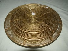 Gesteck Schale Teller  Metall