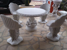 Sitzgruppe 4 Sessel + 1 Tisch