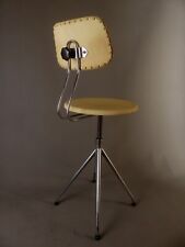 Vintage Sixties Hailo Arbeitsstuhl Drehstuhl Vanille Gelb 60er Jahre
