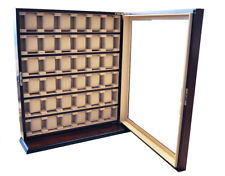 Uhrenhuette Vitrine für Uhren Tischvitrine braun 36 Uhren No.9
