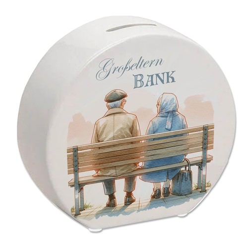 Großeltern auf einer bank - großeltern,