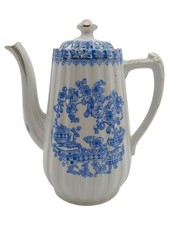 Tuppack Kaffeekanne China Blau