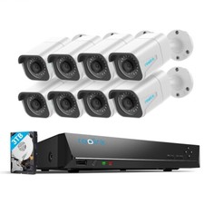 Reolink 4K Überwachungskamera Set Videoüberwachung 16CH NVR 8X 8MP PoE IP Kamera