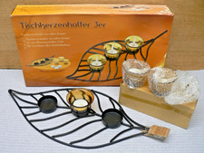 Kerzenhalter Tischkerzenhalter 3er - Metall schwarz - unbenutzt + noch OVP