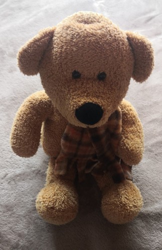 Handpuppe teddybär mit schal - teddybär,
