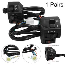 2x 7/8'' 22mm Motorrad Lenker Schalter Hupe Blinker Zünd Startschalter Universal