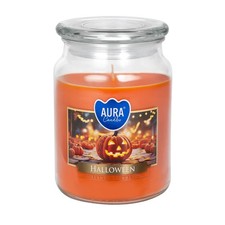 Große Duftkerze im Glas mit