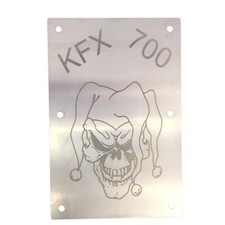 LQ Racing Warnschilder Ersatz Totenkopf Clown f.Quad / ATV Kawasaki KFX 700