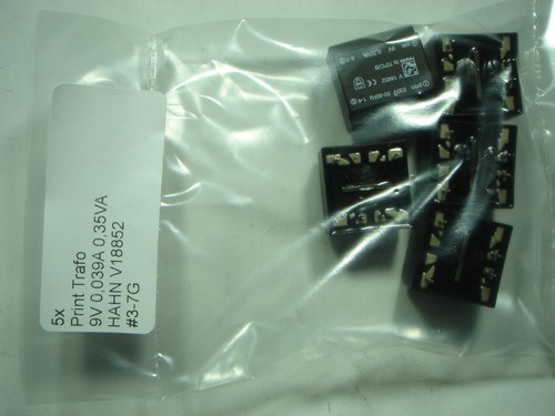 Print trafo 0 - 9v, 0,039a