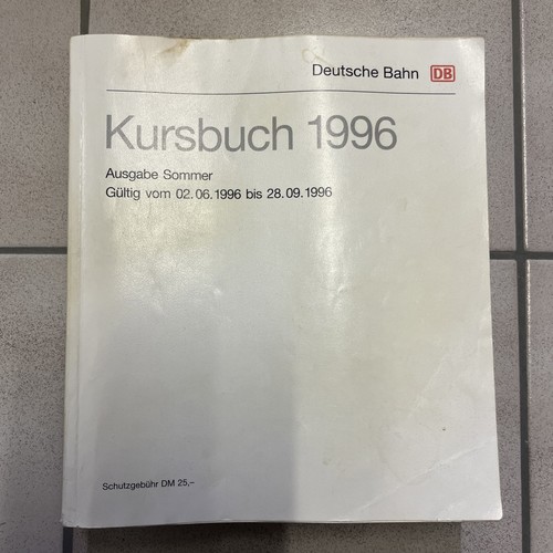 Deutsche bahn kursbuch 1996 - bahn,