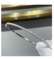 Armband Damenarmband Silber 925 Armreif Zirkon Durchmesser 6cm