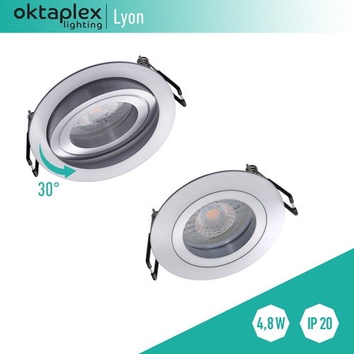 Led einbauspot alu - led,