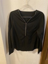 Langarm Oberteil Damen Schwarz