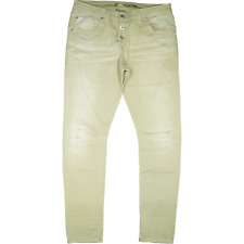 PLEASE Medium Jeans Hose Oliv Damen Stretch used Look mid R. Skinny 38 M W30 L28