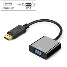 DisplayPort zu VGA Adapter DP Stecker auf VGA Buchse Konverter PC Mac Vergoldet