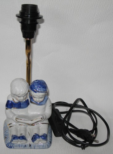Vintage-Porzellan-Tischlampe