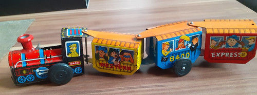 Blechspielzeug zug - blechspielzeug,